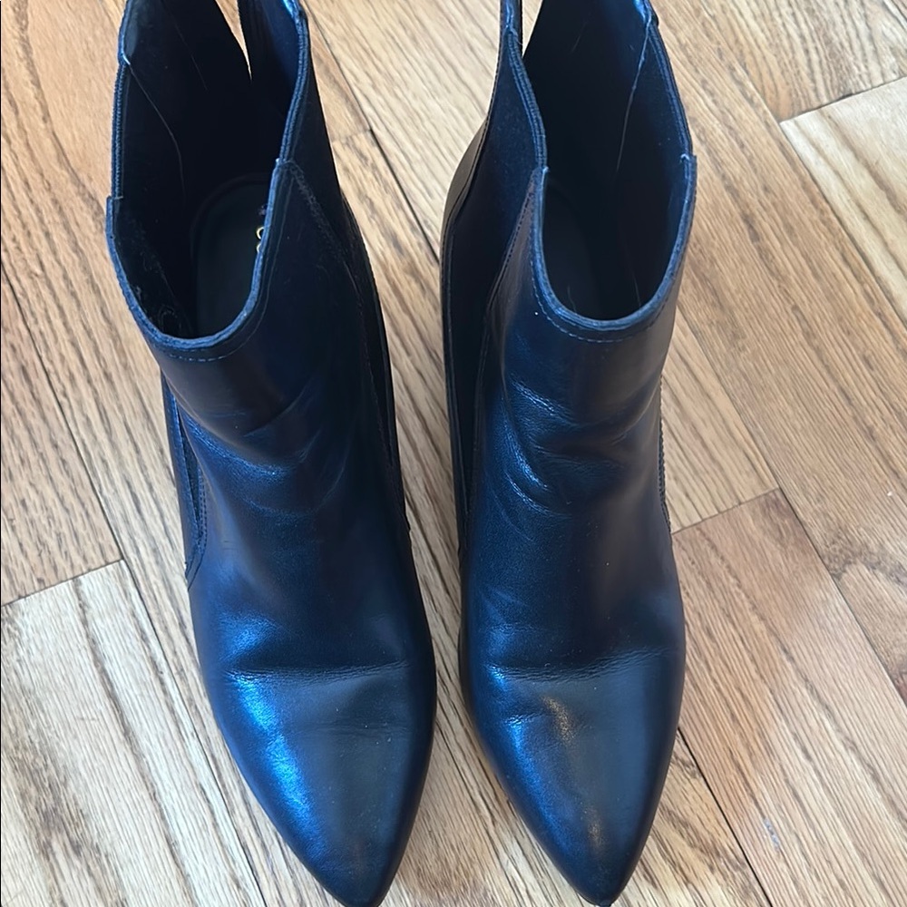 Cole Haan Black Ankle Boots with Sleek Silhouette